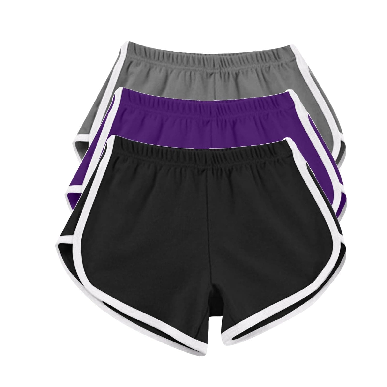 Plus Size Women's Drawstring Shorts for Summer Beach and Workout 2025