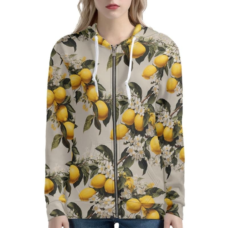 Irisjudy Monet Art Color Stripe Zip Hoodie for Women