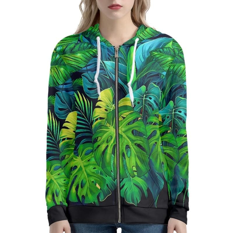 Irisjudy Leopard Print Hooded Sweatshirt with Pocket