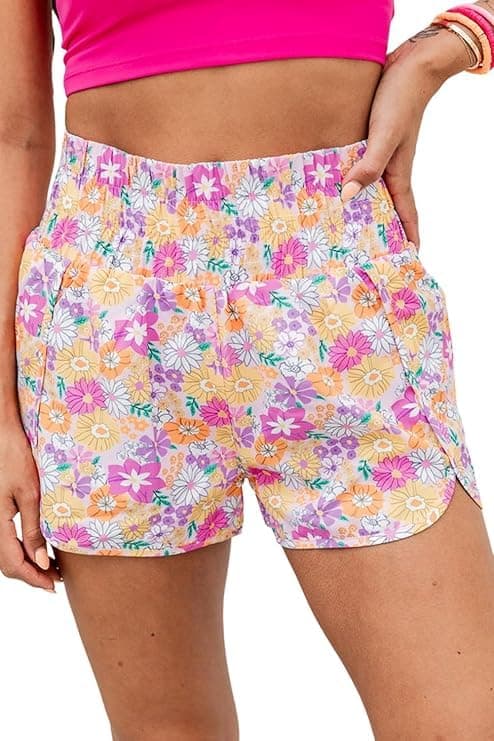 Fronage Women's Checkered Elastic Waist Pajama Shorts 2025 Summer Beach Bottoms