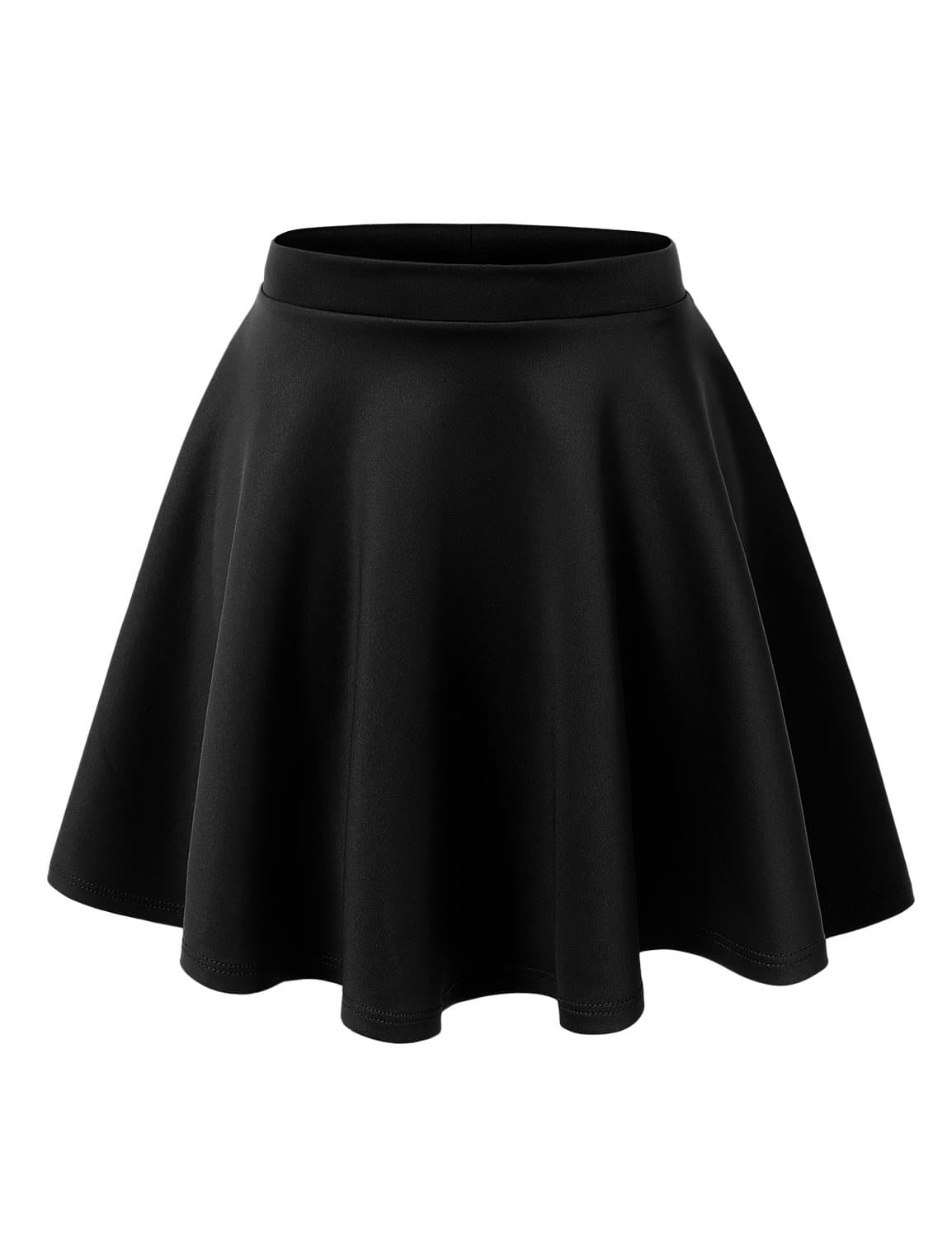 Women's Stretchy Flared Mini Skater Skirt XS-3XL Plus Size