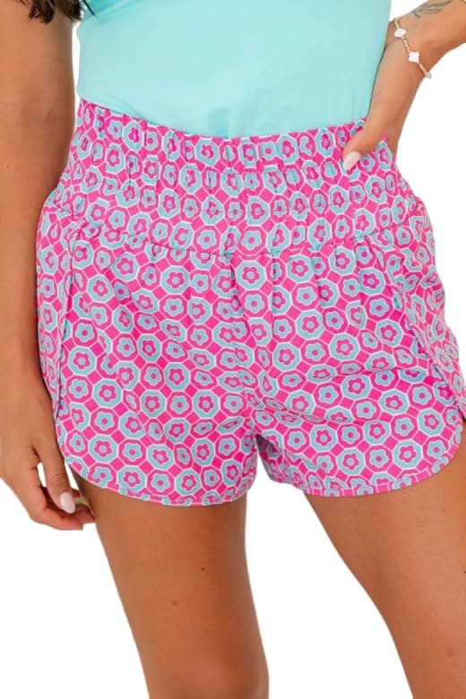 Fronage Women's Checkered Elastic Waist Pajama Shorts 2025 Summer Beach Bottoms