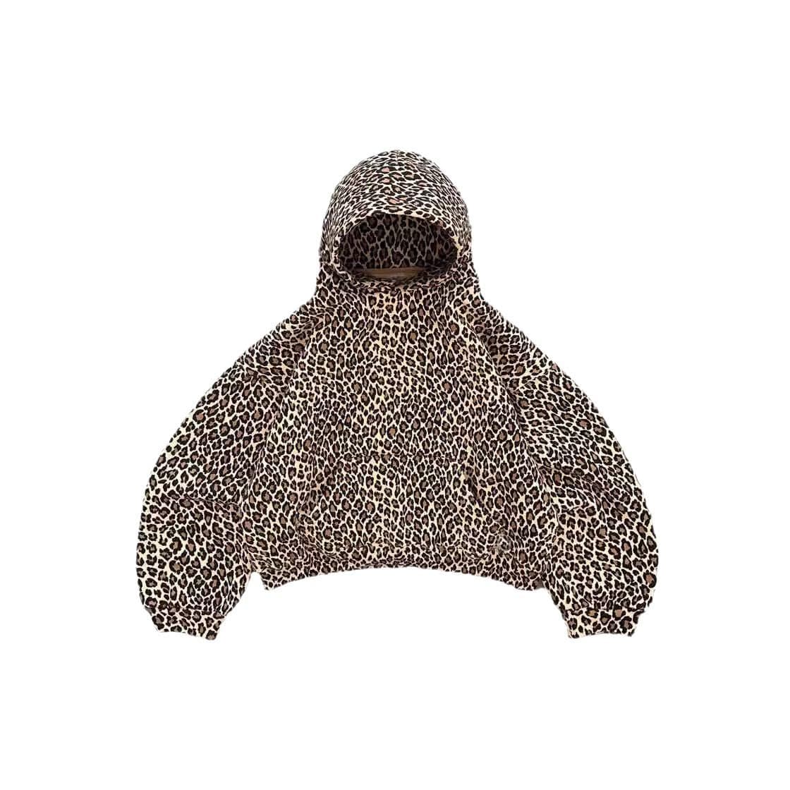 ODAFE Leopard Print Long Sleeve Hoodie - Women's Y2KStreetwear