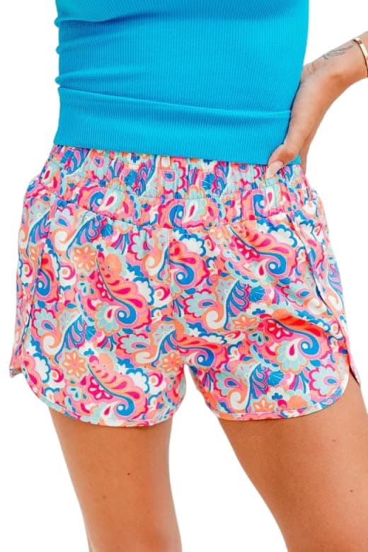 Fronage Women's Checkered Elastic Waist Pajama Shorts 2025 Summer Beach Bottoms
