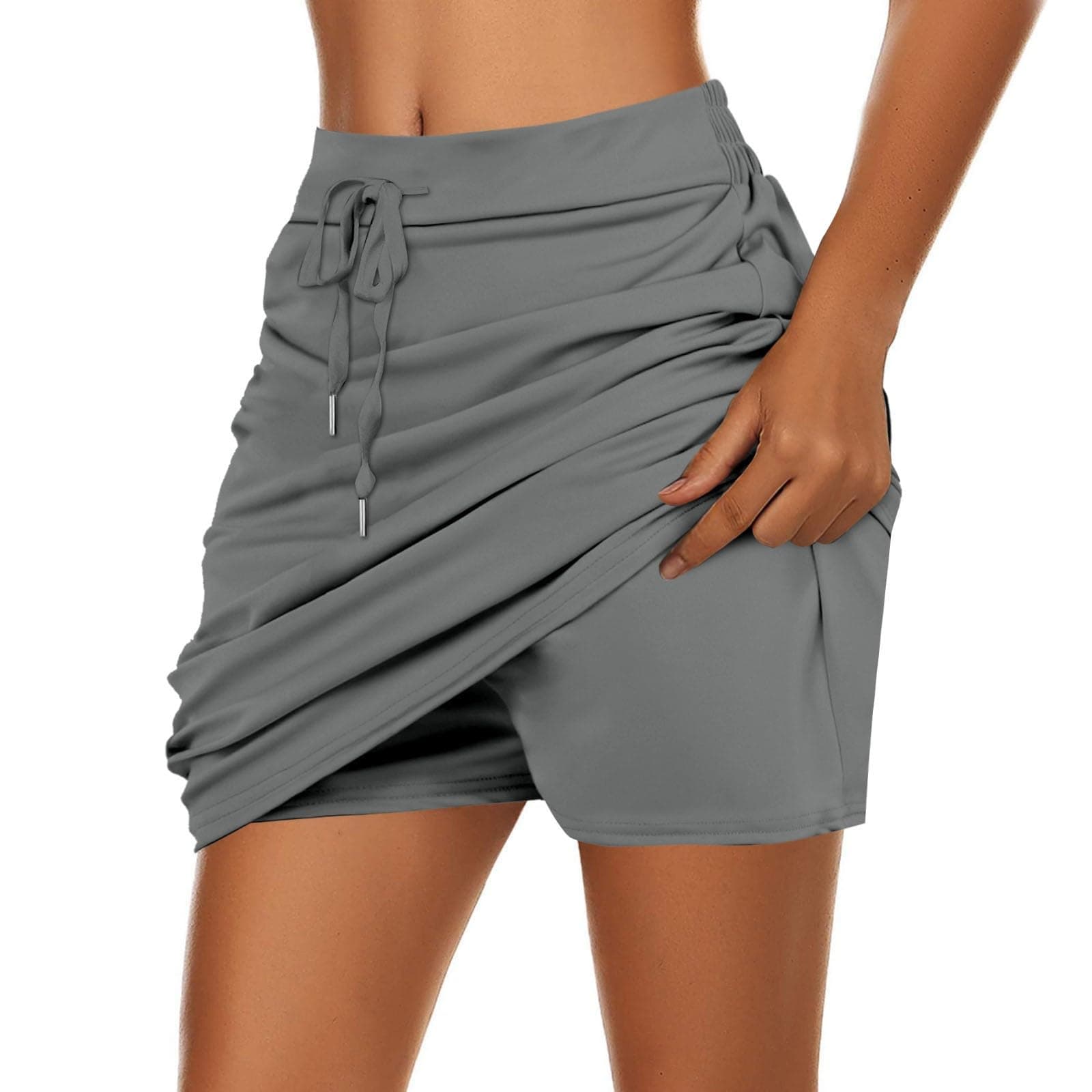 Women's High Waist Skorts with Pockets & Tummy Control