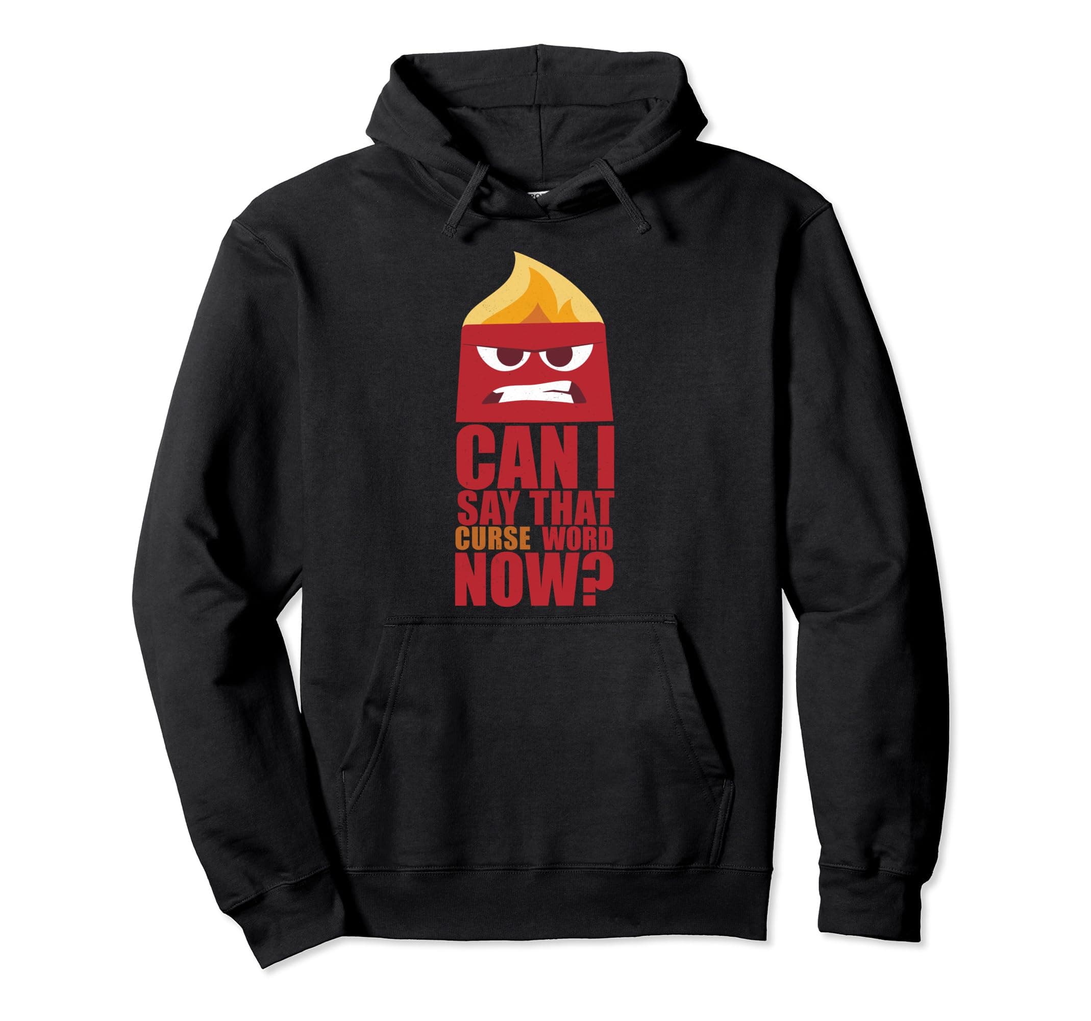 Disney Pixar Inside Out Anger Curse Quote Graphic Sweatshirt