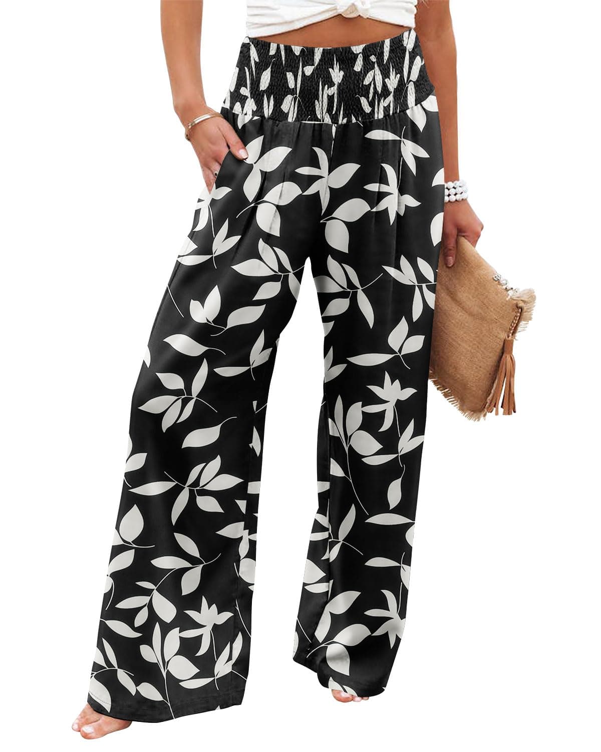 Angerella Women's Stretchy Wide Leg Palazzo Pants