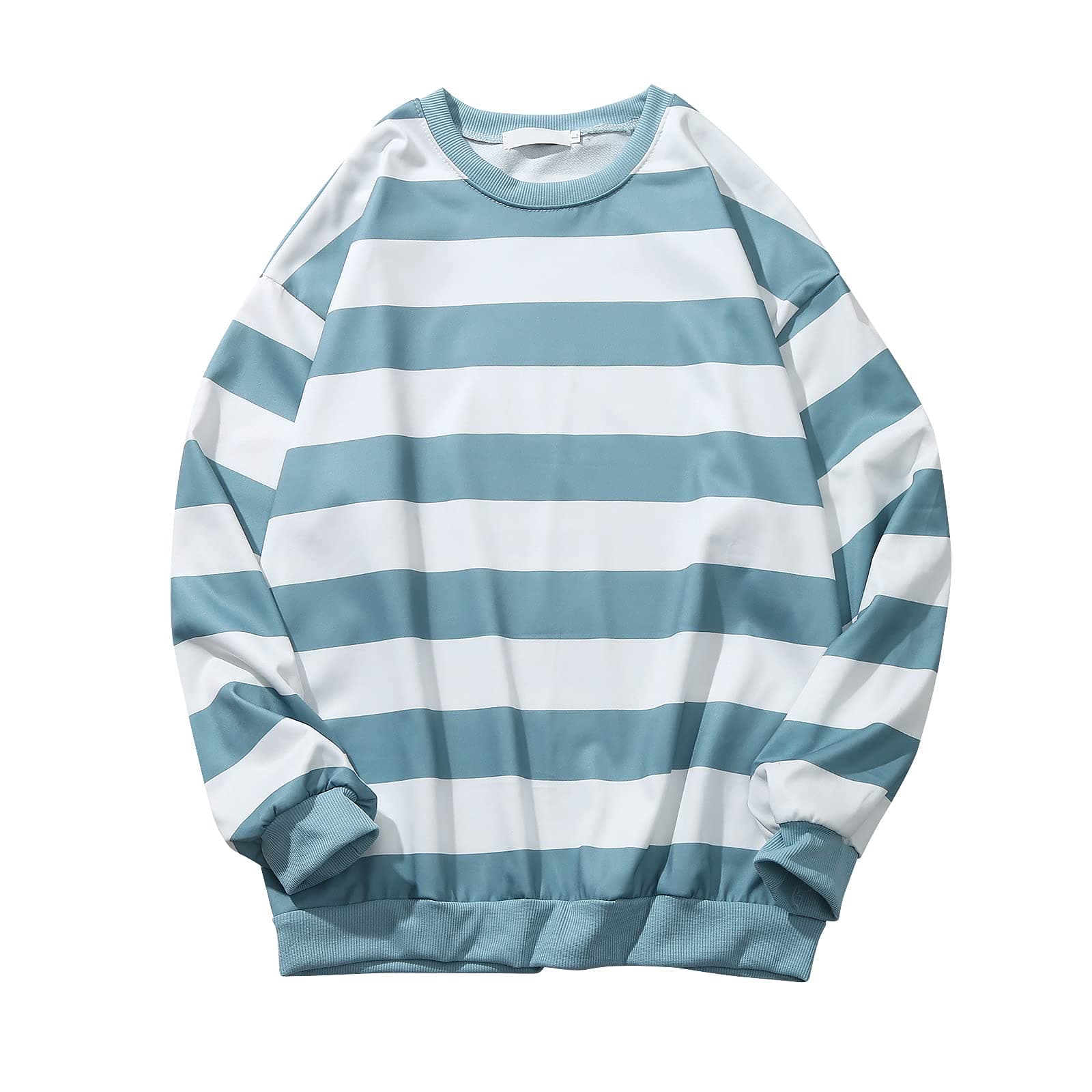 2024 Fall Fashion Plus Size Women's Striped Sweatshirt