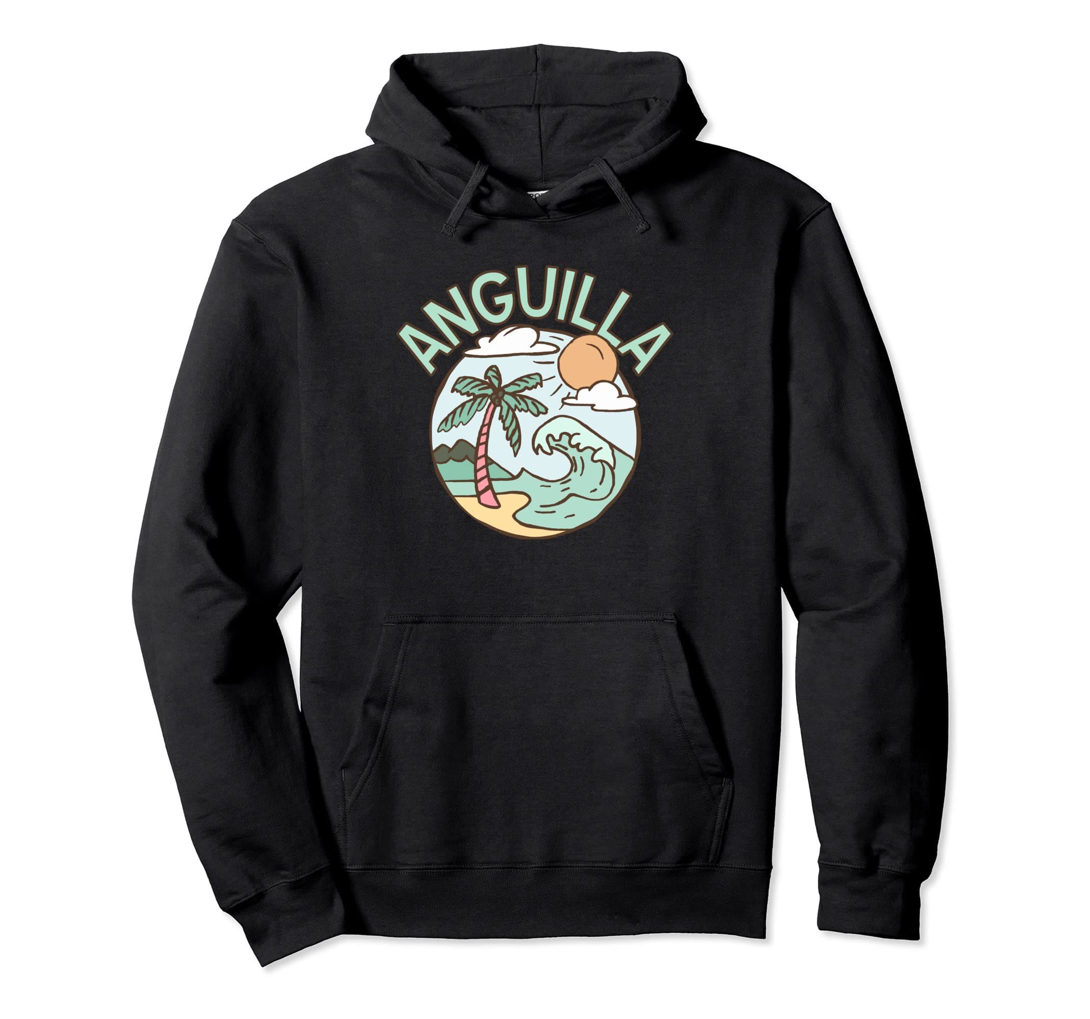 Anguilla Tropical Beach Vacation Souvenir Pullover Hoodie