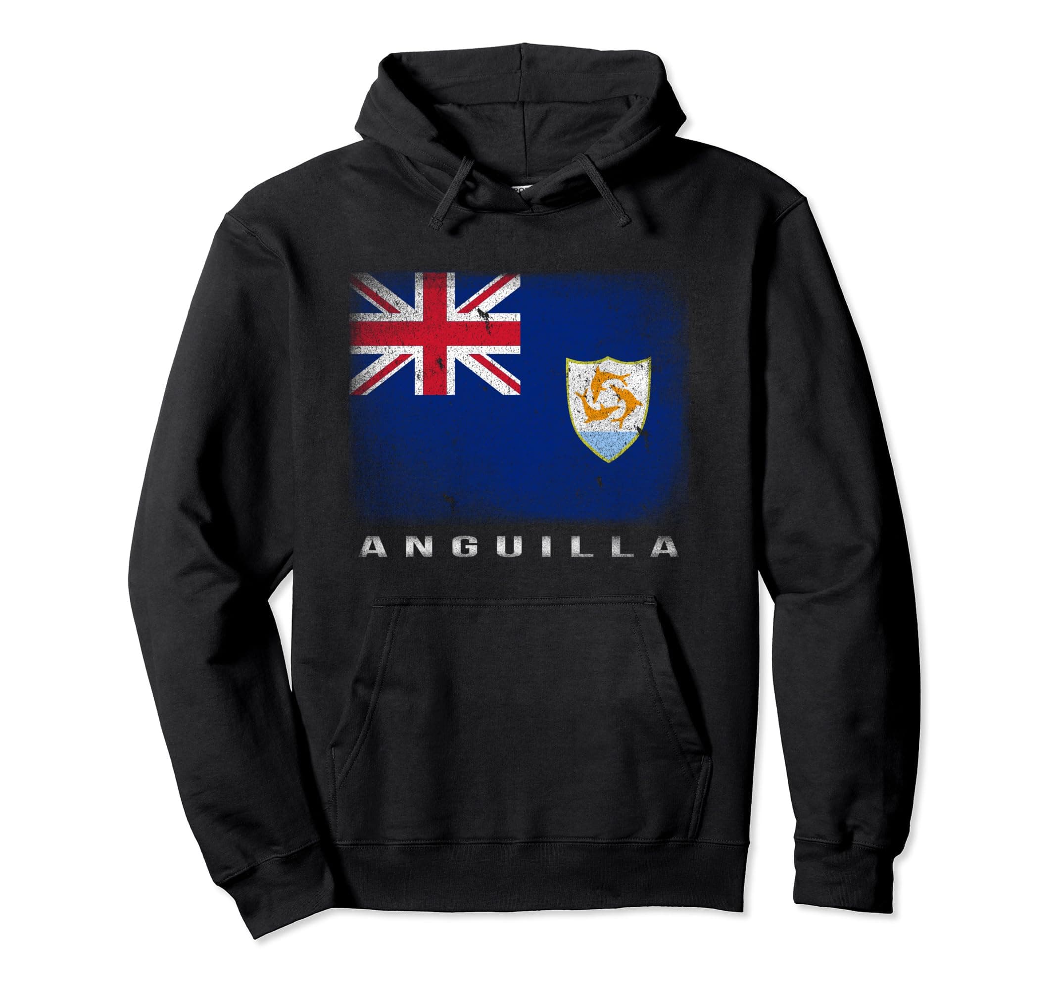 Anguilla Pride Flag Hoodie Souvenir