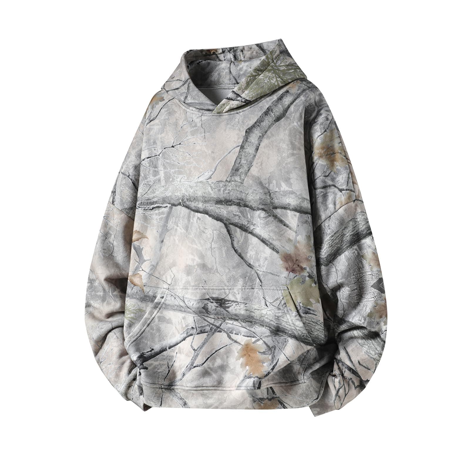 Y2K Camo Leopard Print Hoodie for Women