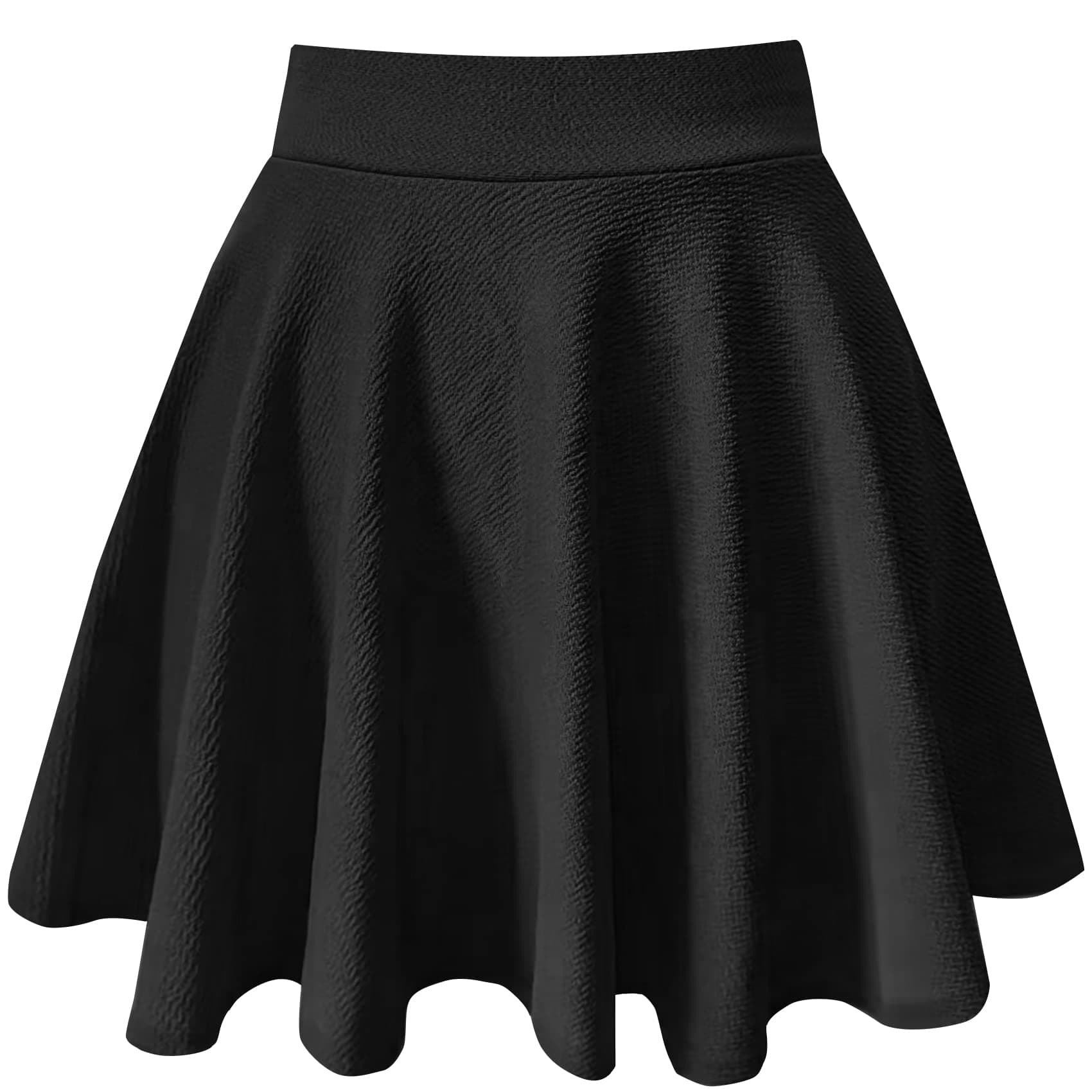 Women's Basic A-Line Mini Flared Skater Party Skirt
