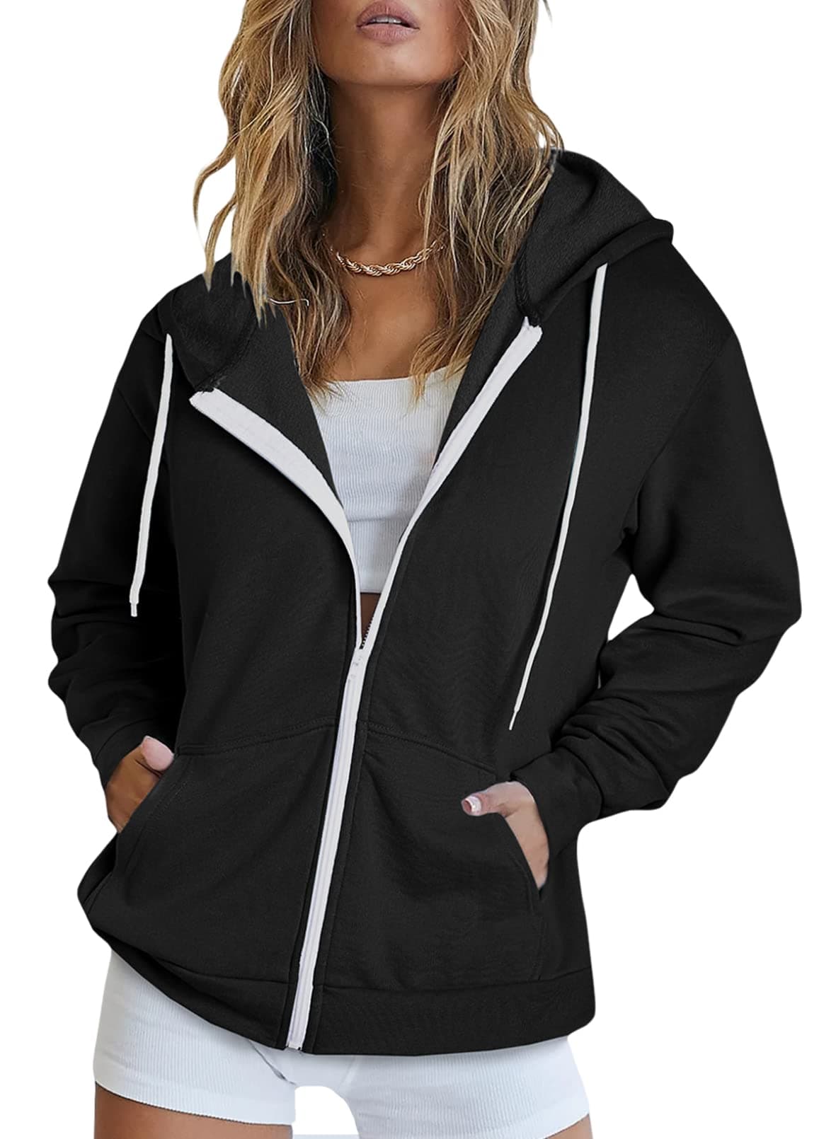Dokotoo Women's Full Zip Up Hoodie Long Sleeve Hooded Sweatshirts with Pockets for Women
| Dokotoo Women's Full Zip Up Hooded Sweatshirts with Pockets for Women
| Dokotoo Women's Full Zip Up Coats with Pockets for Women