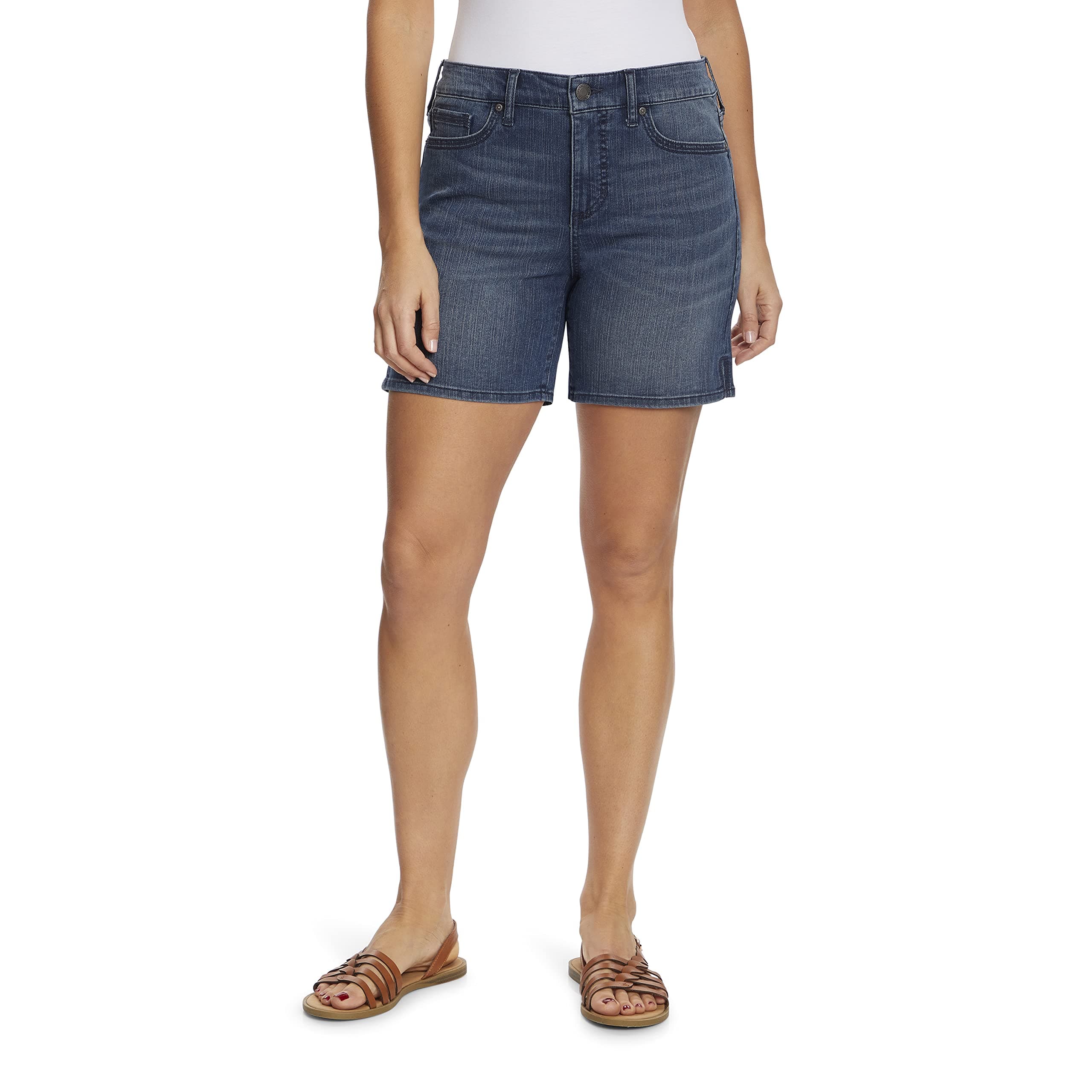 Bandolino Women's Amalia Classic High Rise 6" Jean Shorts